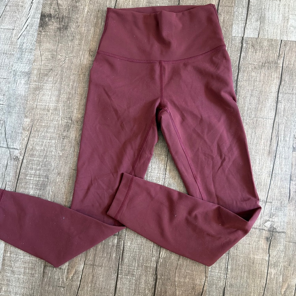 lululemon athletica Maroon Leggings